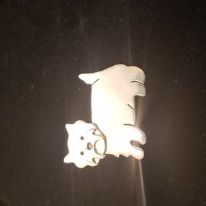 Westie west highland white terrier brooch pin